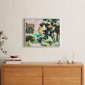 "Dappled Light" - Art Print in Pinky Peach by Jess Franks - In a Room