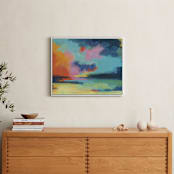 "IndianSummer" - Art Print in Sky Blue by AlisonJerry - In a Room