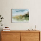 "Inbetween Spaces" - Art Print in Pine by Lindsay Megahed - In a Room