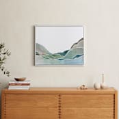 "Terrain No. 1" - Art Print in Ocean Blue by Jennifer Daily - In a Room