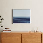 "Beyond the Water" - Art Print in Deep Blue by Little Valley Studio - In a Room
