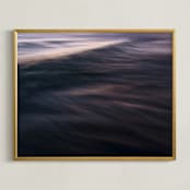 "The Uniqueness of Waves XXI" - Art Print in Twilight Brown by Tal Paz-Fridman - Framed