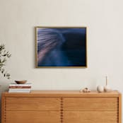 "The Uniqueness of Waves XX" - Art Print in Twilight Blue by Tal Paz-Fridman - In a Room