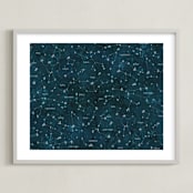 "Deep Space" - Art Print in Celestial by Meggy Masters - Framed