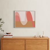 "The place between" - Art Print in Sunrise Pink by Christina Flowers - In a Room