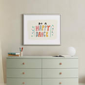 "happy dance" - Art Print in Melon Pink by Angel Walker - In a Room