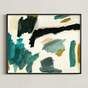 "Can't See The Forest From The Trees" - Art Print in forest tree by Lauren Packard - Framed