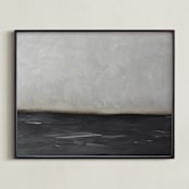 "Calm Before the Storm" - Art Print in Black by Deb Presutto - Framed