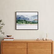 "Lush Coast Kenmare Ireland" - Art Print in Forest Green by Eva Marion - In a Room