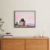 "Le Chateau in the Sky" - Art Print in Light Pink by Kate Dailey - In a Room