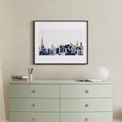 "layers of skyline" - Art Print in White by Van Tsao - In a Room