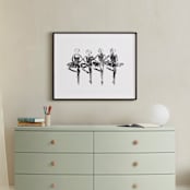 "Les Cygnets" - Art Print in black by Leanne Friedberg - In a Room