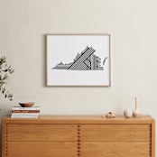 "State Lines, Virginia" - Art Print in Black by Owl and Toad - In a Room