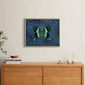 "Fly Away #1" - Art Print in Outer Space Blue by Kisco Print Shop - In a Room
