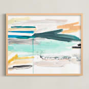 "Parisian Street Style II" - Art Print in parisian sky by Lauren Packard - Framed