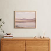 "desert lake" - Art Print in pastel by jessi gilbert - In a Room