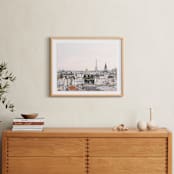 "French Dreams" - Art Print in Hazy Gray by Annie Montgomery - In a Room