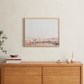 "Evening in Greece" - Art Print in Grecian Slate by Gabrial Reising - In a Room