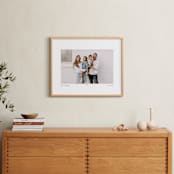 "With a Heart: Landscape Framed Photo" - Framed Photo in Taupe by Laura Hamm - In a Room