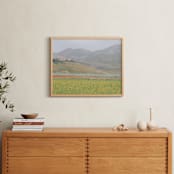 "Somewhere in Italy 2" - Art Print in Light Green by Emanuela Carratoni - In a Room