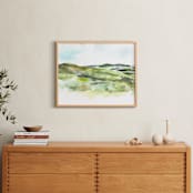 "The Bluffs" - Art Print in coastal grass by Jenny Partrite - In a Room