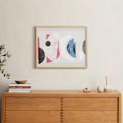 "Abstract No.16" - Art Print in Pink & Blue by Francesca Iannaccone - In a Room