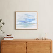 "Shore 1" - Art Print in sea by Roberta Hoiness Art - In a Room