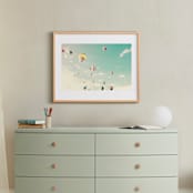 "Sky Dreams" - Art Print in mint by Caroline Mint - In a Room