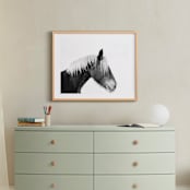 "Ansel" - Art Print in Black White by Amy Carroll - In a Room