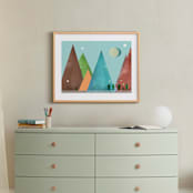 "Hill Country" - Art Print in Country Blue by AlisonJerry - In a Room