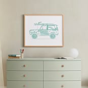 "Beaching 1" - Art Print in minty fresh by Rebecca Marchese - In a Room