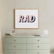 "Be Rad" - Art Print in Sea and Sand by Christine Sullivan Houlihan - In a Room