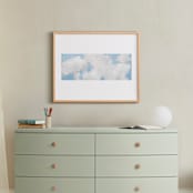 "Cumulus" - Art Print in White by Lynne Millar - In a Room