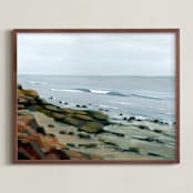 "Ladies of Leisure" - Art Print in Sea Blue by Haley Knighten - Framed