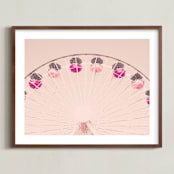 "Gira Gira" - Art Print in Cotton Candy by Caroline Mint - Framed