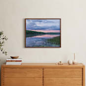 "Blue Hour Reflections" - Art Print in Dawn Blue by Julia Preminger - In a Room