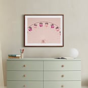 "Gira Gira" - Art Print in Cotton Candy by Caroline Mint - In a Room