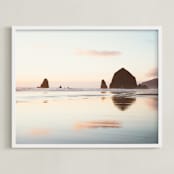 "Cannon Beach No. 1" - Art Print in Color by Kamala Nahas - Framed
