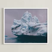 "Jökulsárlón" - Art Print in Glacier by Kaitlin Rebesco - Framed