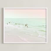 "Beloved Summer" - Art Print in Soothing Sea by Rega - Framed