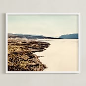 "Wandering" - Art Print in Be Brave Beige by Stacy Kron - Framed