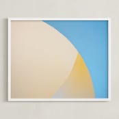 "Escape Routes #6" - Art Print in Blue Sunset by Massimiliano Massimo Borelli - Framed
