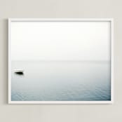 "To Be Alone" - Art Print in Light Fog by Haley George - Framed