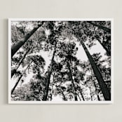 "In the Woods" - Art Print in black and white by lulu and isabelle - Framed