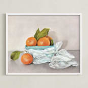 "Clementines " - Art Print in Orange by Lorent and Leif - Framed