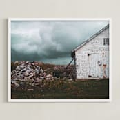 "Ominous" - Art Print in Moody by Heather Cairl - Framed