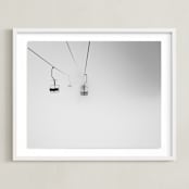 "through the fog" - Art Print in grey fog by Massimiliano Massimo Borelli - Framed