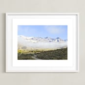 "The day begins 2" - Art Print in Sky Blue by Eliane Lamb - Framed