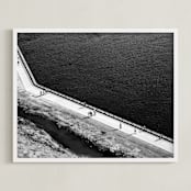 "Studies of negative" - Art Print in infinity black by Van Tsao - Framed