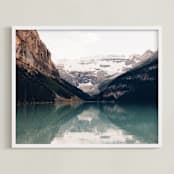 "Reflections in the Blue" - Art Print in Lake Blue by 1885 Atelier - Framed
